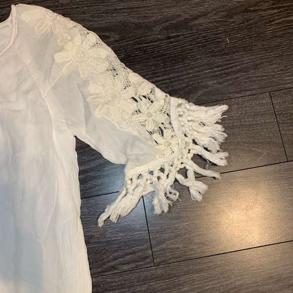 Forever 21 Cream Fringe Dress - Picture 5 of 6